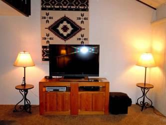 Living Room With TV - Snow Summit - Big Bear Townhouse